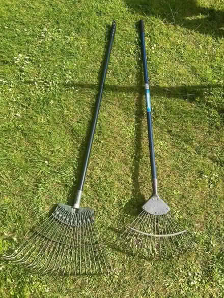 Photo of free 2 leaf and garden rakes (Welwyn, AL7) #1