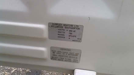 Photo of free Dimplex storage heater (Lampton TW3) #2