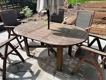 Photo of free Outdoor Dining Table and Chairs (Colonial village dc) #2
