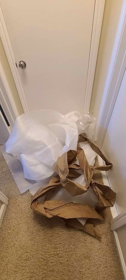 Photo of free packing paper and foam sheets (Redwood Shores library) #1