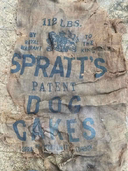 Photo of free 1918 Antique ‘Dog Cakes’ sack (Norbury SW16) #1