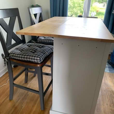 Photo of free Kitchen Island with Two Chairs (Burnaby) #1