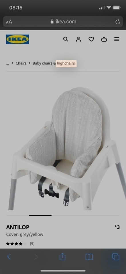 Photo of free IKEA High Chair (Edinburgh Belford EH4) #1