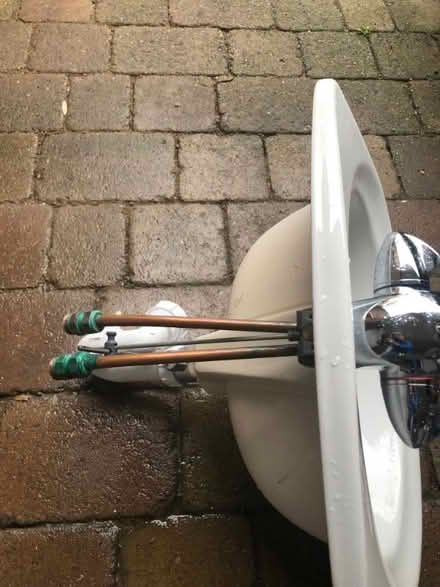 Photo of free White Armitage Shanks ceramic sink with chrome tap (Wimbledon Village SW19) #3