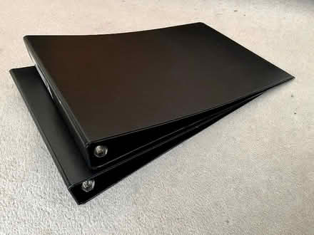 Photo of free A3 ring binder photo albums + jet black card pages (Maida Vale W9) #1