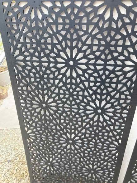 Photo of free 4 black outdoor garden screens (Old Sodbury BS37) #1