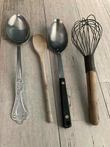 Photo of free Used Serving spoons & ballon whisk (Albany near Santa Fe Ave) #1
