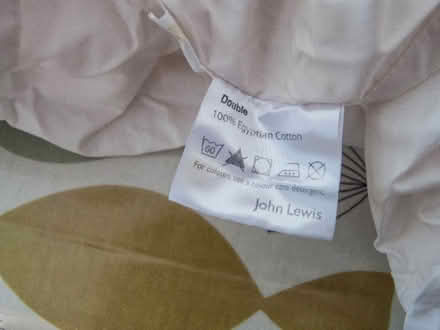 Photo of free Double fitted bed sheet John Lewis Egyptian Cotton Cream (Southport PR9) #1