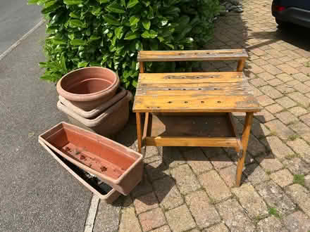 Photo of free Garden Pots and Kids Play Bench (SG5 Ickleford) #1