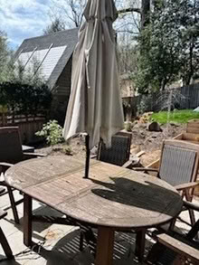 Photo of free Outdoor Dining Table and Chairs (Colonial village dc) #1