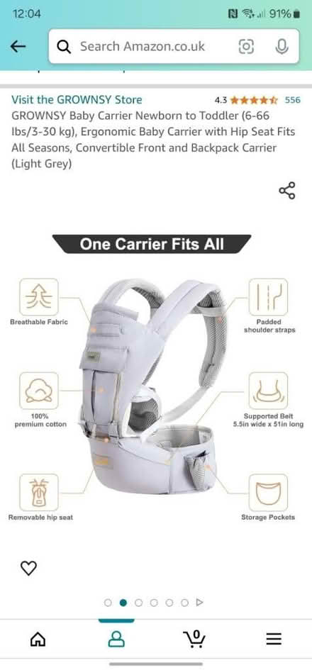 Photo of free Grownsy baby carrier (Chelmsford CM2) #1