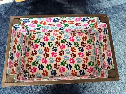 Photo of free Wooden crate/box with paw prints (Wirehill, B98 7) #2