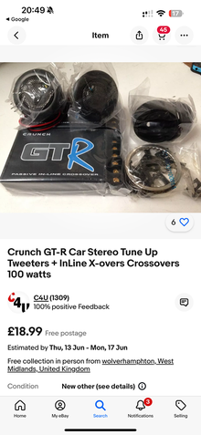 Photo of free Crunch GT-R Tweeters Crossovers (PA5) #1