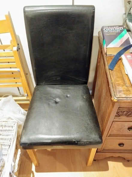 Photo of free 2 black chairs (Barons Court W14) #2