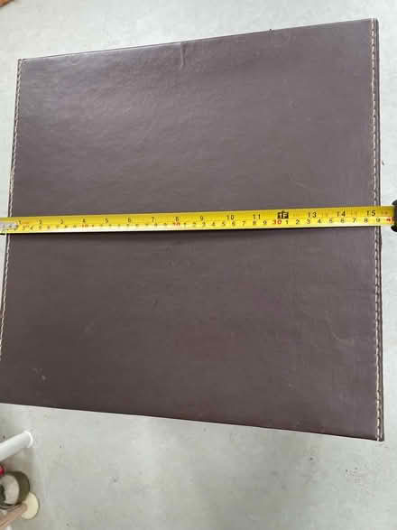 Photo of free Brown faux leather storage box (SE5) #2