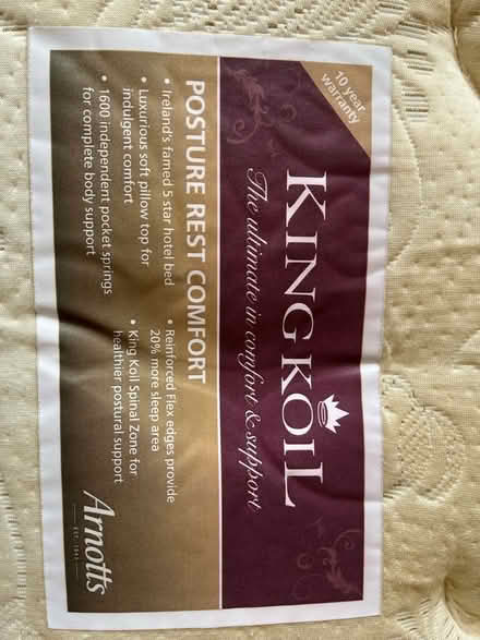 Photo of free 2 single beds/ zip to superking (Dun Laoghaire) #3