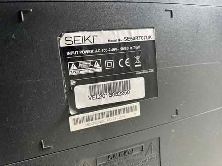 Photo of free Seiki 50inch TV SE50RT07UK (West Brompton SW10) #3