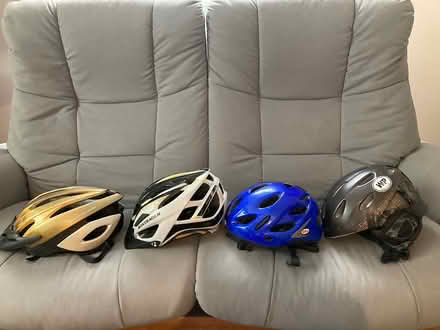 Photo of free 3 bike helmets and 1 ski helmet (Haddon Heights, NJ) #1