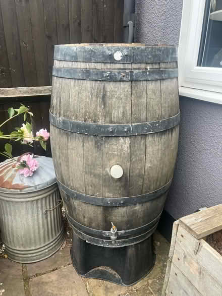 Photo of free Used oak whiskey barrel (Alton, Hants) #1