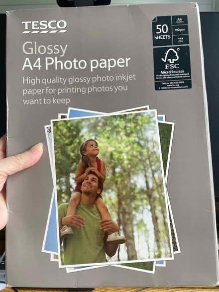Photo of free Glossy A4 photo inkjet paper (Sheringham NR26) #1
