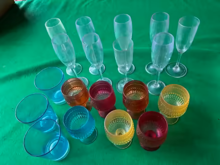 Photo of free Plastic picnic glasses (Henley-on-Thames RG9) #1