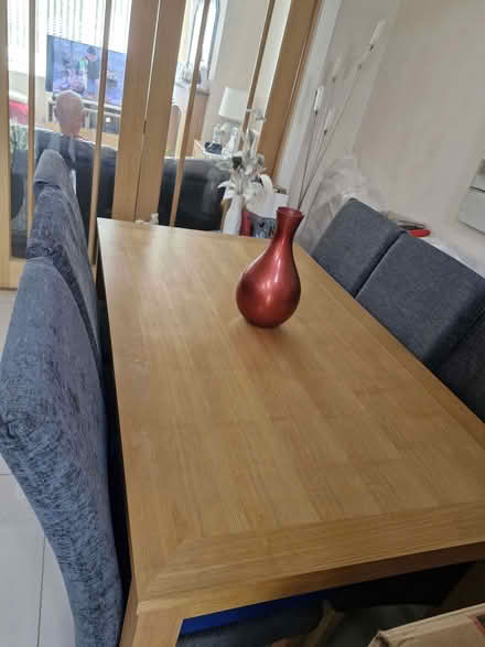 Photo of free Oak table & 6 high back chairs (Liverpool 20) #1