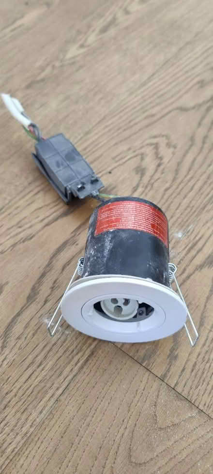 Photo of free 6x Downlighters fittings, no bulbs (Kennington near park) #1