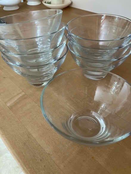Photo of free 8 glass dessert bowls (Blockley GL56) #1