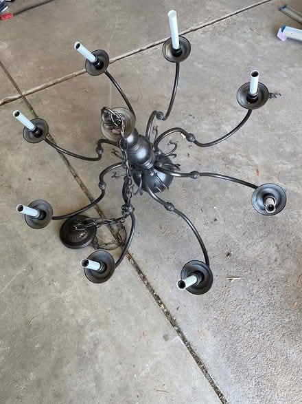 Photo of free 8-light chandelier (Centennial-Jordan & Parker Rds) #2