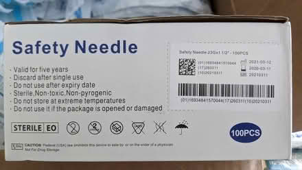 Photo of free Sterile Safety Needles (Lynnwood, near Goodwill) #3