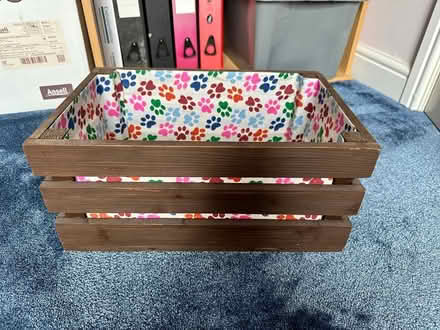 Photo of free Wooden crate/box with paw prints (Wirehill, B98 7) #1