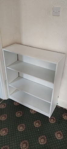 Photo of free White Shelving Unit with 3 Shelves (Temple Cowley OX4) #1
