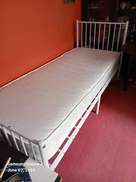 Photo of free Metal frame 2'6" and mattress (Tufnell Park) #1