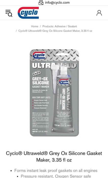 Photo of Grey silicone for car thermostat (E18) #1