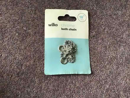 Photo of free Chrome bath chain (18 inches) (Parkstone, Poole. BH14.) #1