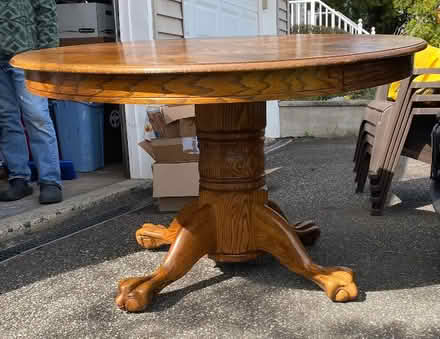 Photo of free Solid Oak table (Cresskill) #1