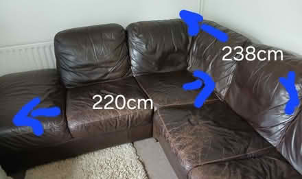 Photo of free Leather corner sofa (Parkwood Rainham ME8) #2