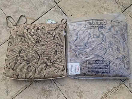 Photo of free Two cushions for garden chairs (Mackworth Estate DE22) #1