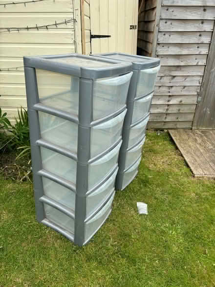 Photo of free 2 x plastic drawer sets (SN7 Longcot) #1