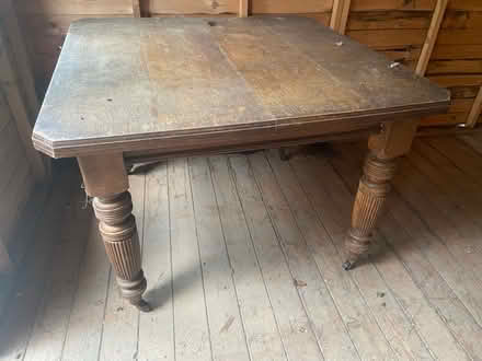 Photo of free Large antique extending table (Billericay) #1