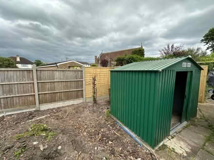 Photo of free 8’ x 6’ green metal shed (KT22) #2
