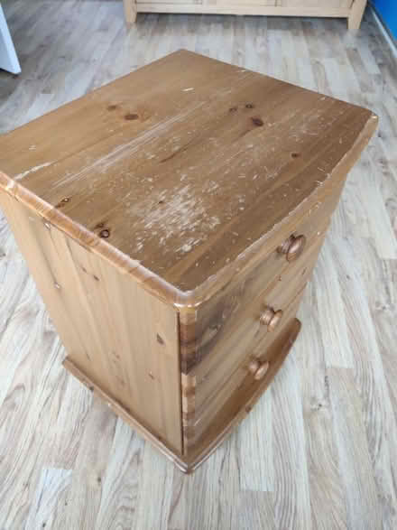 Photo of free Bedside table 3 drawers (Horsforth LS18) #2
