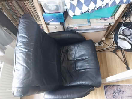 Photo of free Black Leather recliner chair (Bayswater) #1