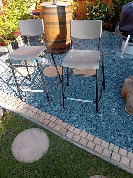 Photo of free X 2 high bar stools (Bowgreave PR3) #1