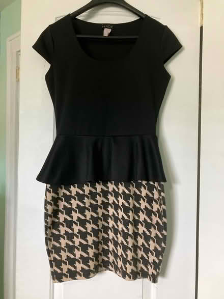 Photo of free Black/tan peplum style dress (Hampton, Wythe) #1
