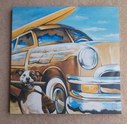 Photo of free Kelly Lane Surf City picture print loon canvas (Brampton S40) #1