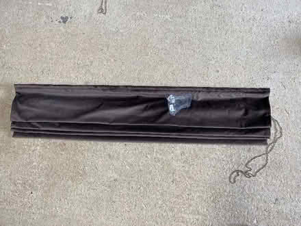 Photo of free Brown velvet blackout Roman blind (Southmoor OX13) #1