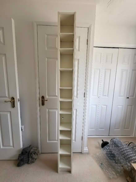 Photo of free ikea dvd cd shelf tall white (Tattenhoe MK4) #1
