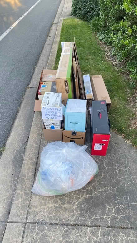 Photo of free Moving Boxes and Bubble Wrap (Bethesda - Mohican Hills) #1