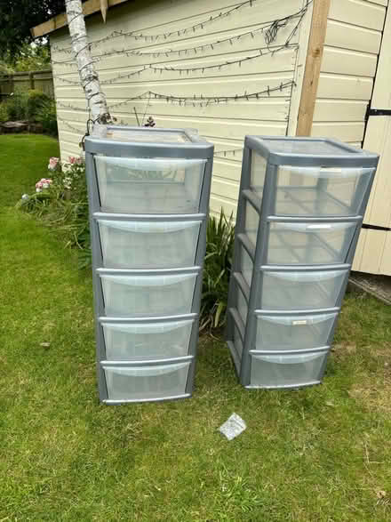 Photo of free 2 x plastic drawer sets (SN7 Longcot) #3